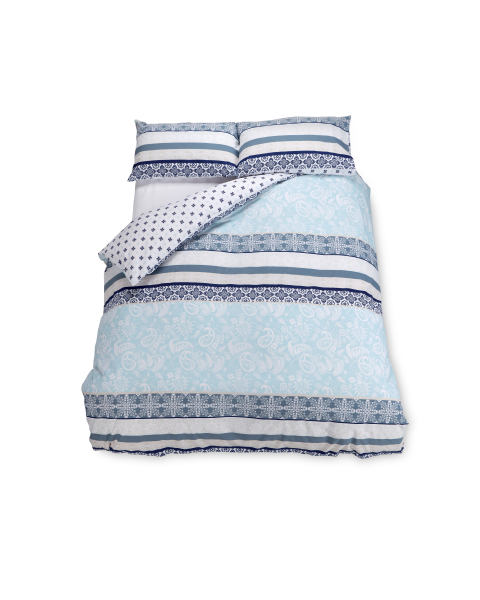 Blue Paisley King Size Duvet Set