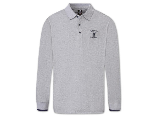 Herren Langarm-Poloshirt
