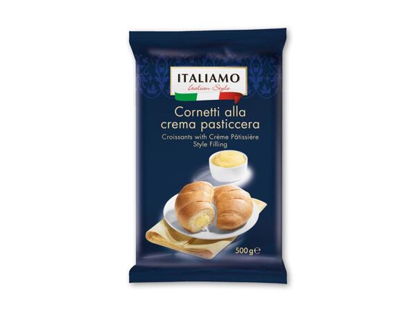 Croissanter med cremefyld