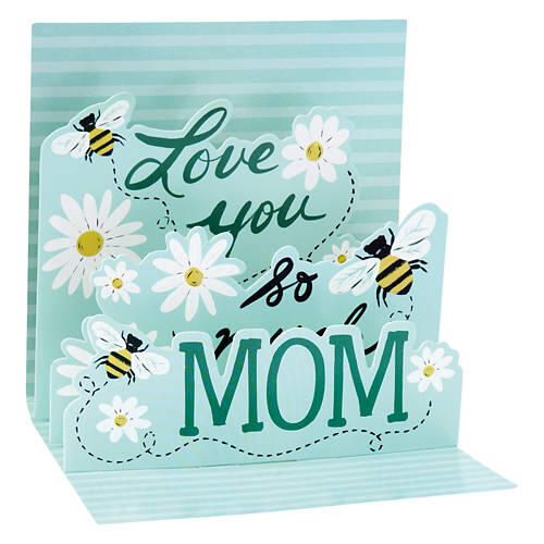 Pop Up Mother's Day Greeting Card - Bees