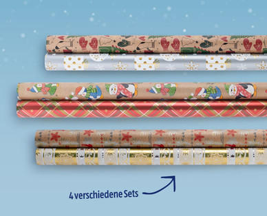 Geschenkpapier, 2-teilig