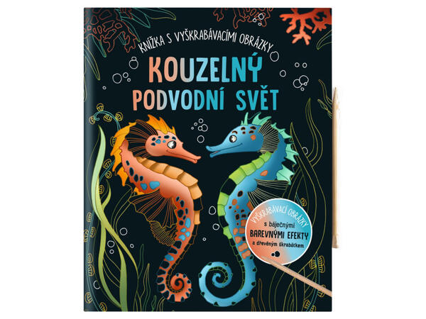 Kniha s vyškrabávacími obrázky