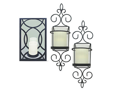 Huntington Home Mirrored Sconce or Set of Two Decorative Wall Sconces