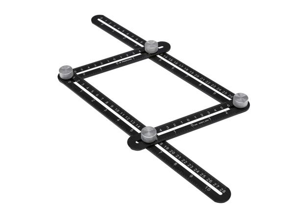 Multi-angle ruler, architect triangular scale, quick square or try square