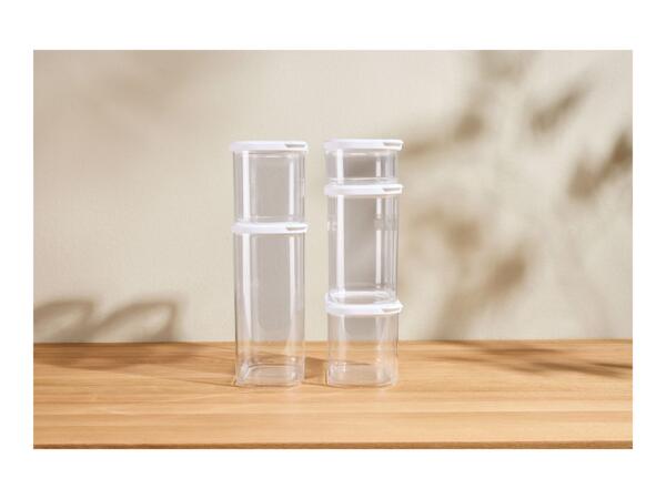Silvercrest White Food Storage Containers - 5 Pack