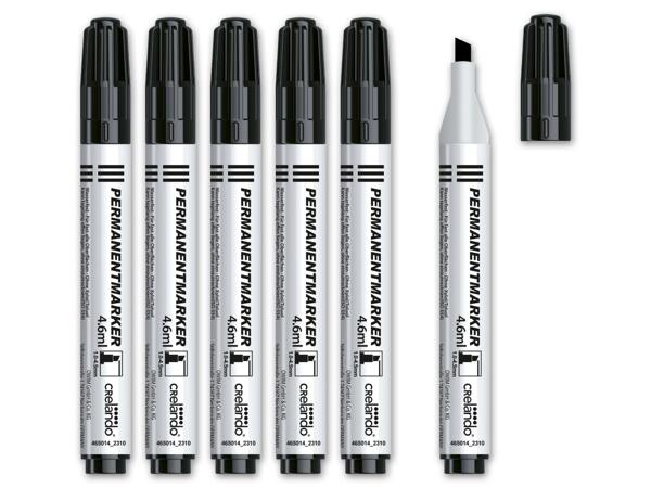 Permanentmarker, 6 Stück