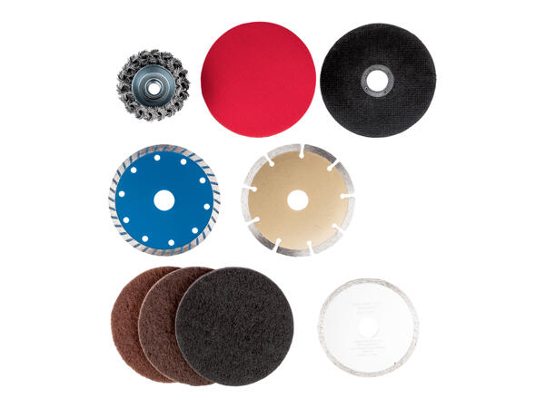 Accessory set for angle grinder