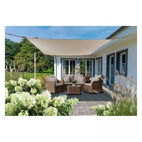 UV Protection Sun Shade Sail - Rectangle, Beige