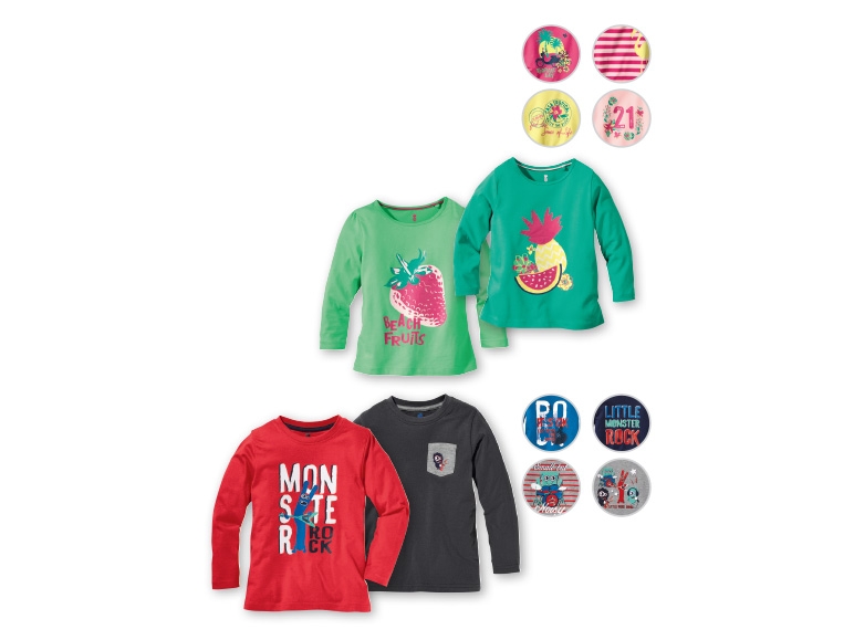 LUPILU Girls' or Boys' Long-Sleeved Tops