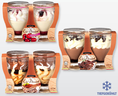 Italienische Glacedesserts