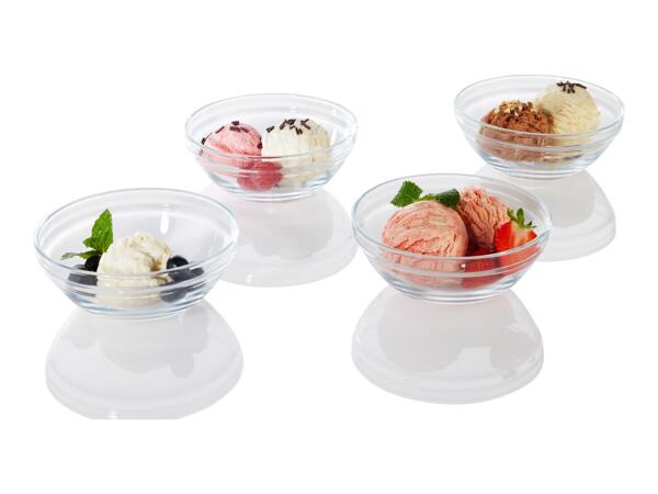 Livarno Home Medium Glass Serving Bowl Set - 4 Pack