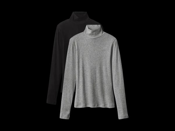 Damen Rollkragenshirt, 2 Stück