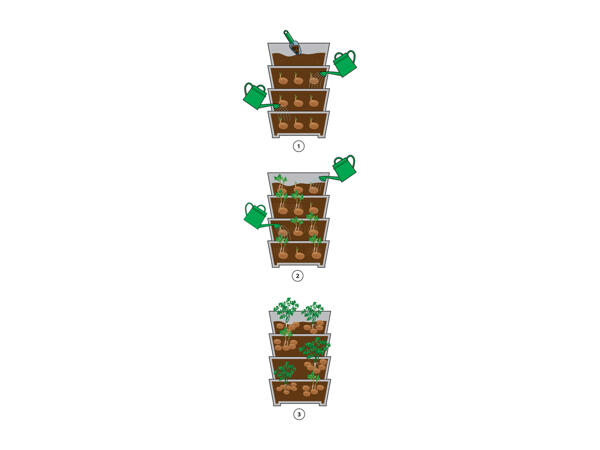 Parkside Potato Tower - 4 Piece Set