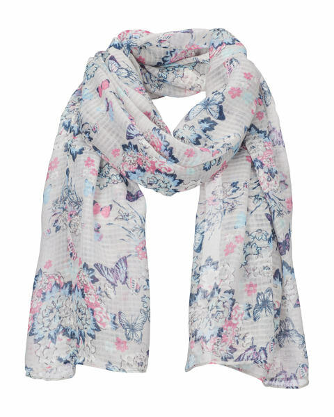 Avenue Waffle Butterfly Scarf