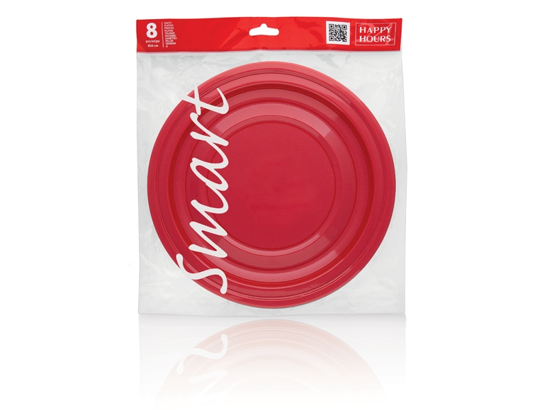 Red Plastic Plates