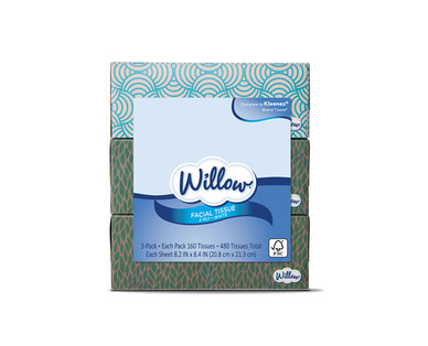 Willow 3-Pack Facial Tissue Assortment