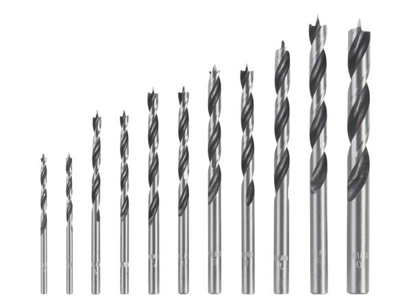 Drill bit set or bit set, 11 pieces
