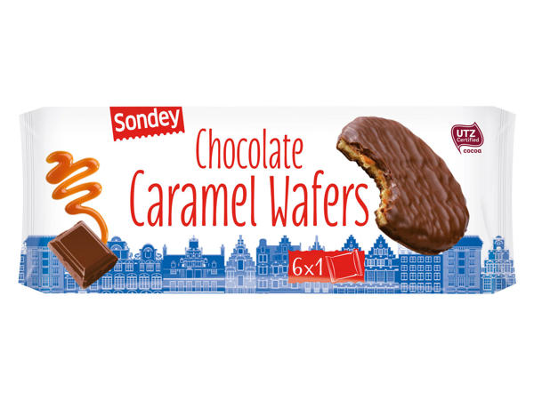 SONDEY Schokolade Karamellwaffeln