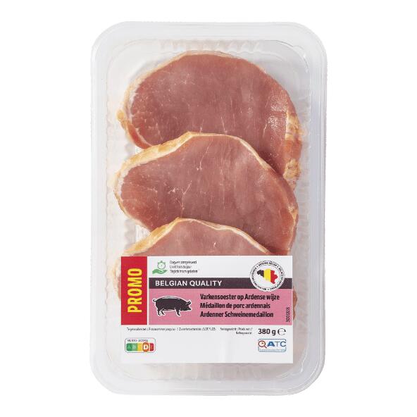 Schweinemedaillon nach Ardenner Art