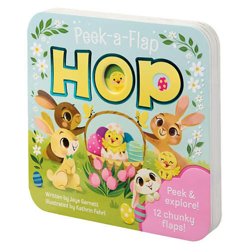 Kids Easter Board Book - Hop Peek a Flap