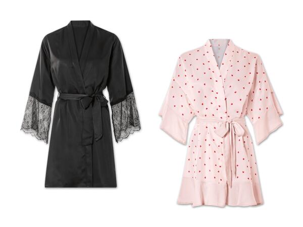 Damen Satin-Kimono