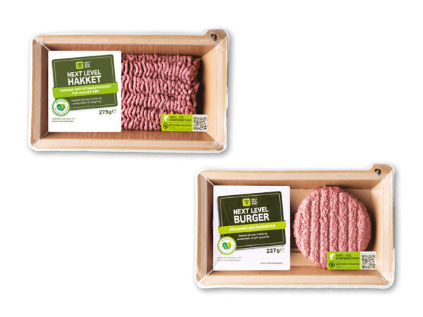 Vegansk burger eller hakket