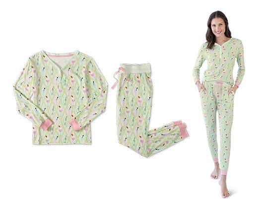 Serra Ladies 2 Piece Thermal Sleepwear Set