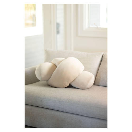 9" x 82" Giant Knot Pillow, Oatmeal