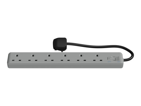 Silvercrest 6 Socket Extension Lead