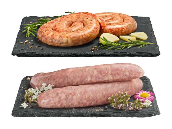 Saucisse paysanne à rôtir/​escargot de saucisse à rôtir