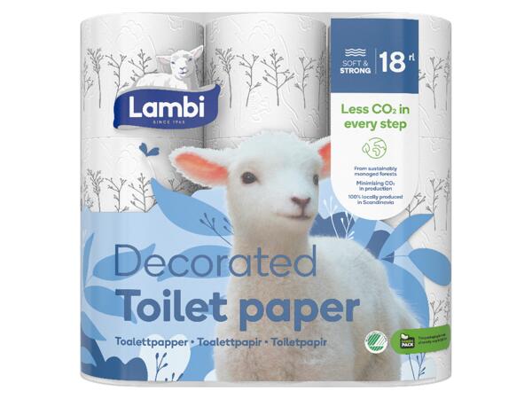Lambi toalettpapper med dekor