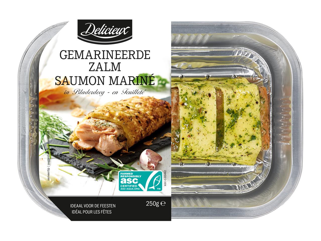 Zalm in bladerdeeg