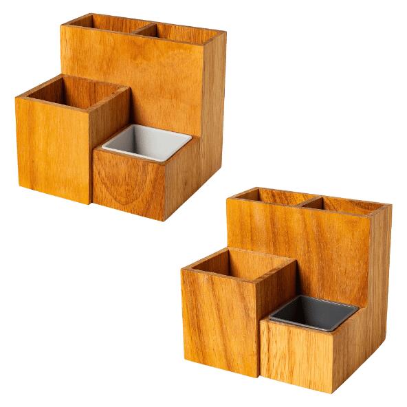 EXPERTIZ(R) 				Porte-crayons en bois