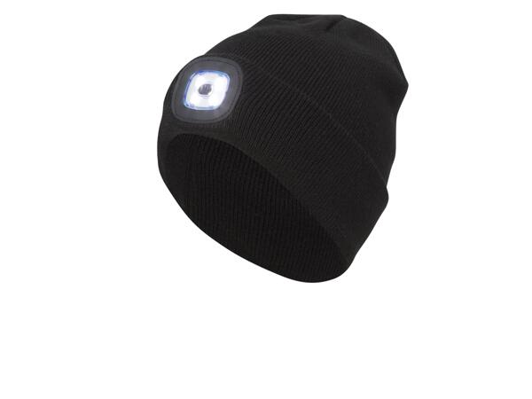 Stickad mössa med LED