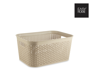 RATTAN-LOOK LAUNDRY BASKET