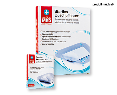 Pansement stérile/Pansement douche stérile ACTIVE MED