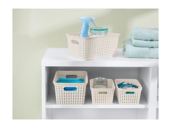 Livarno Home Storage Basket Set - Cream