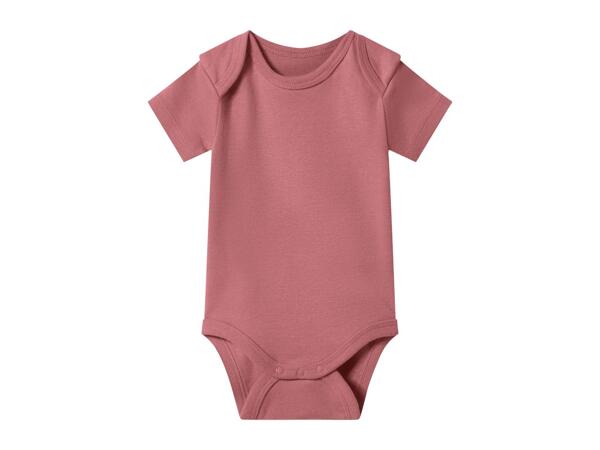 LUPILU Pink & White Baby Short-Sleeve Bodysuits - 3 Pack