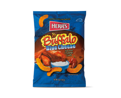 Herr's Jalapeño Poppers or Buffalo Blue Cheese Cheese Curls