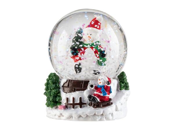 Livarno Home Mini Snow Globe With A Snowman