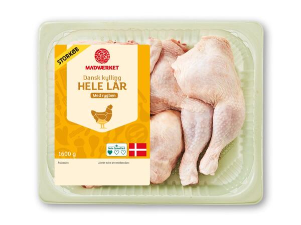 MADVÆRKET Kyllingeunderlår eller hele lår med ryg