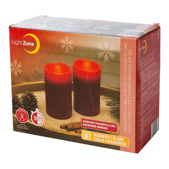 LIGHT ZONE(R) 				LED-Kerzen aus Wachs