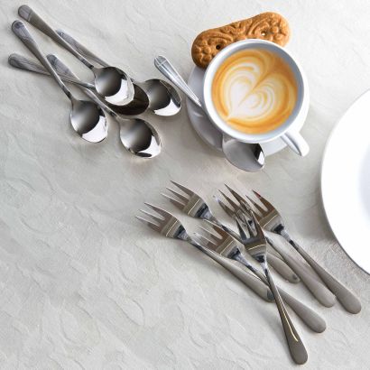 Cuillères à café ou fourchettes à gâteau, 6 pcs