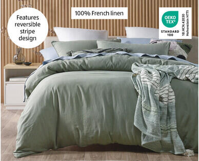 French Linen Quilt Cover Set King Size