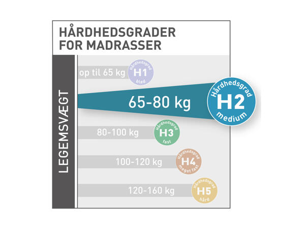 MERADISO(R) Koldskumsmadras med 7 zoner