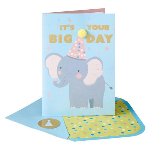5" x 7" Greeting Card - Elephant It's Your Big Day