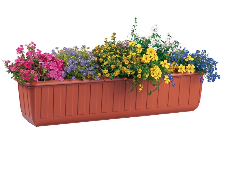 Flower Box with Regulated Water Reservoir, 80 cm