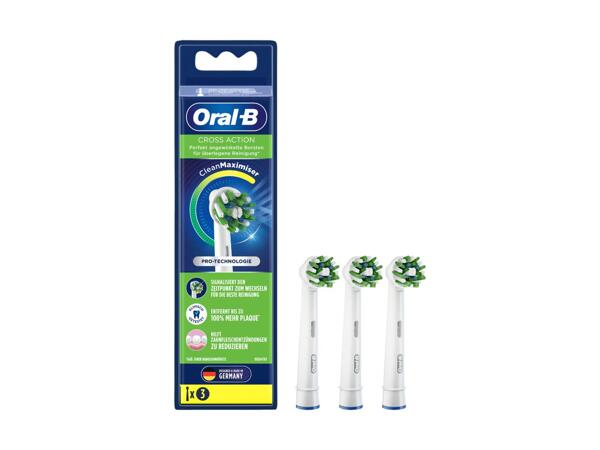 Brosses enfichables Oral-B Cross Action, set de 3