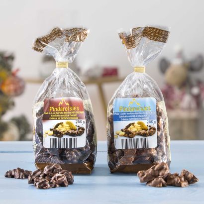 Noix enrobées de chocolat