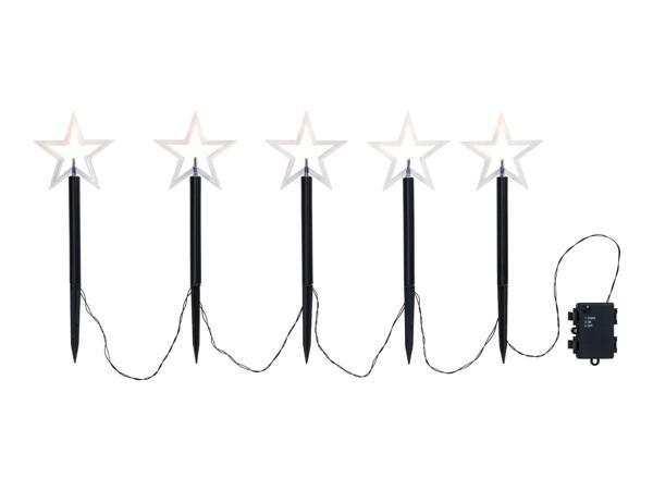 Livarno Home LED Star Stake Lights - 5 Pack